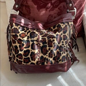B Makowsky animal hair bag